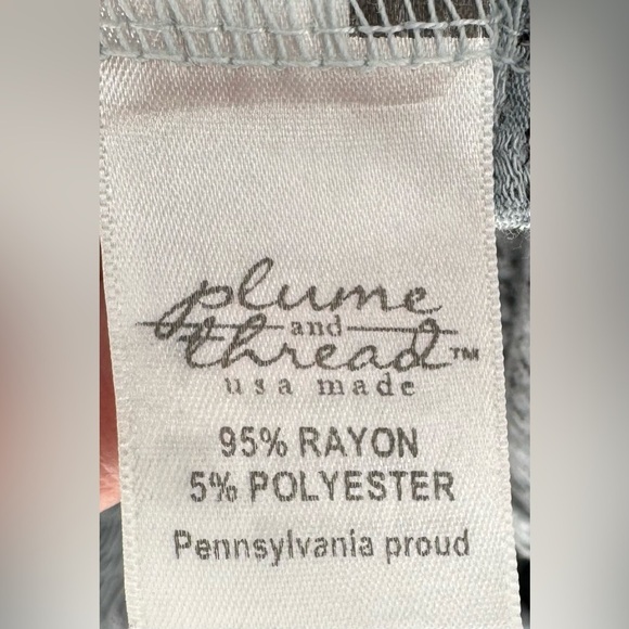 Plume and Thread White & Black Layered Front Rayon Shift Dress Made in USA - Picture 12 of 12